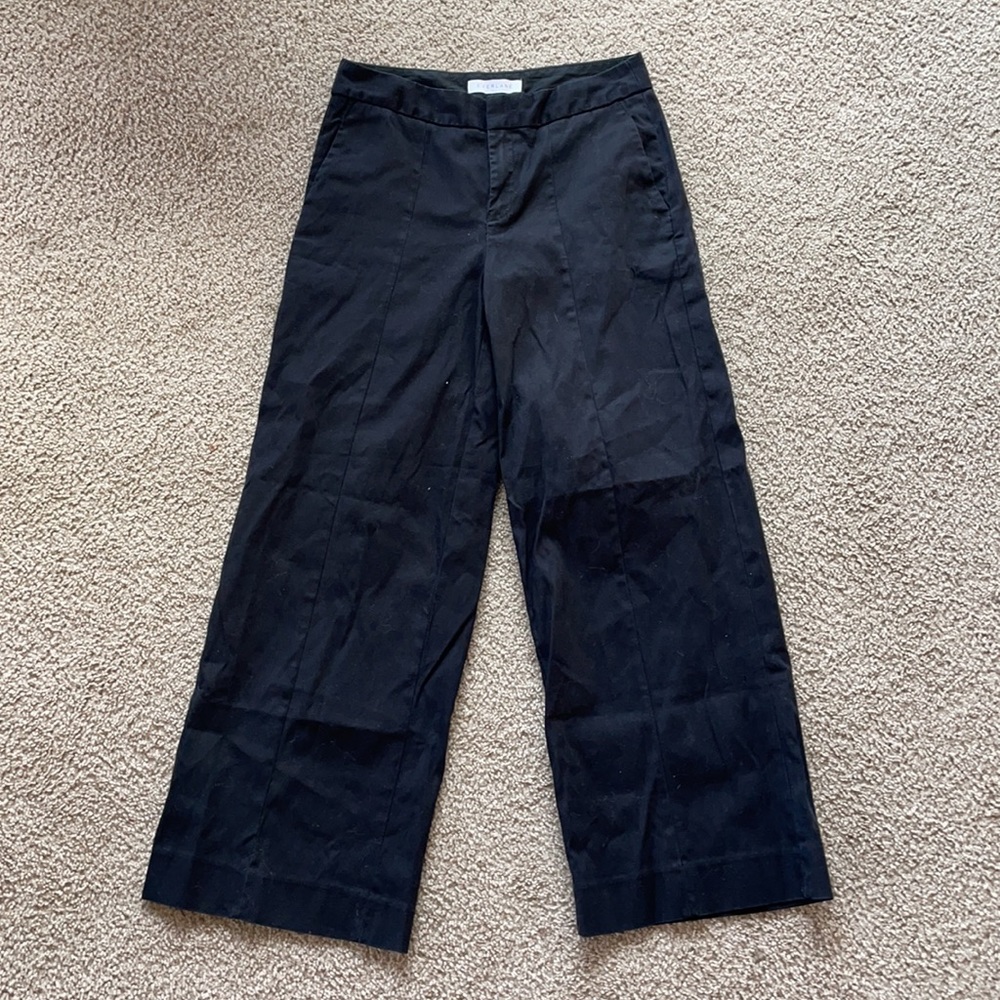 Everlane Wide Leg Structure Pant Black 4 Crop